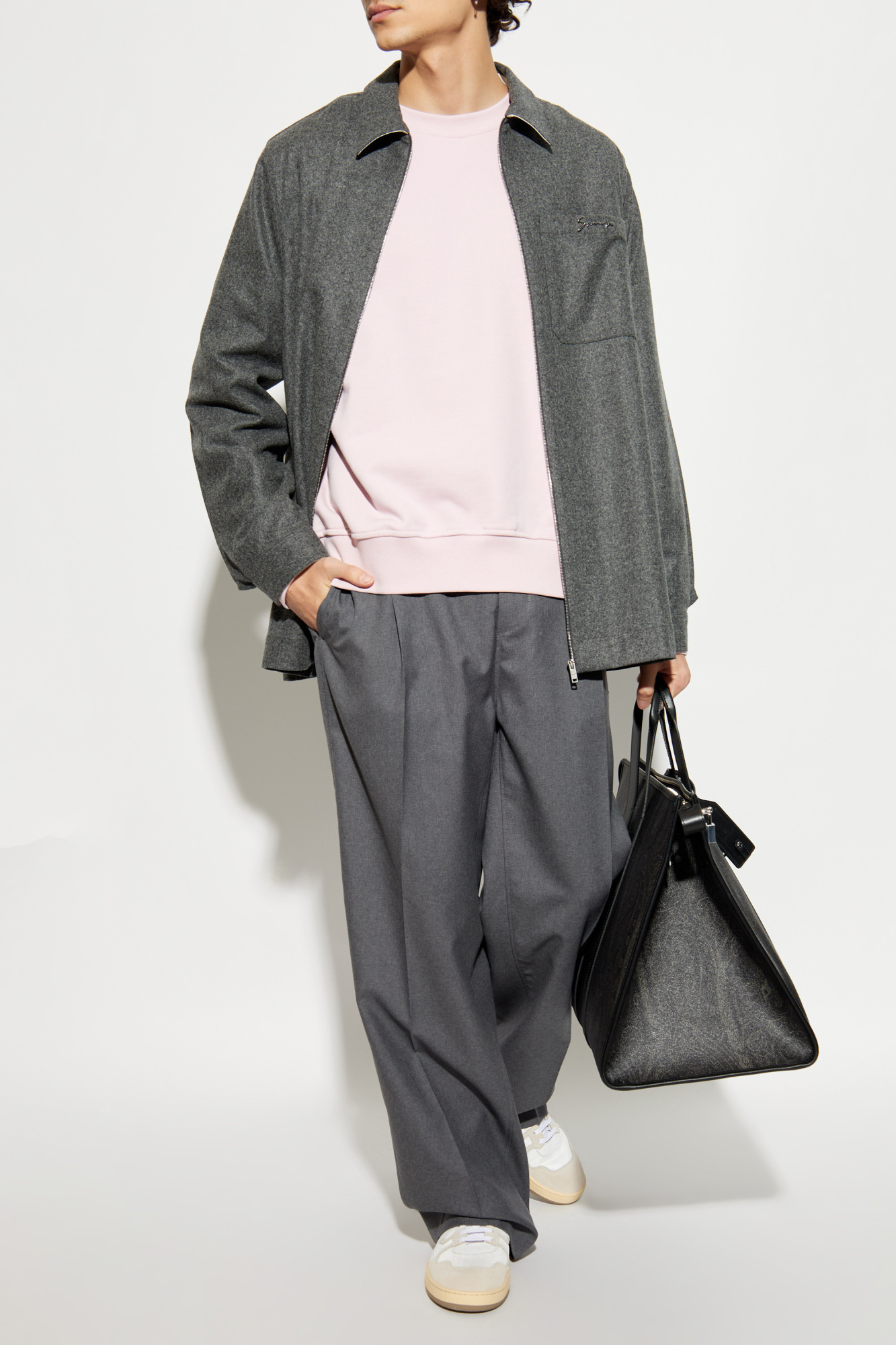 スウェット・トレーナー ETRO COTTON CREWNECK SWEATSHIRT WITH LOGO EMBROIDERY Etro Cotton sweatshirt with embroidered logo | Men's